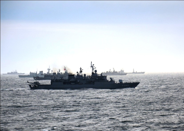 SNMG2 exercising with Turkish Navy